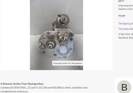 Sturmey Gearbox